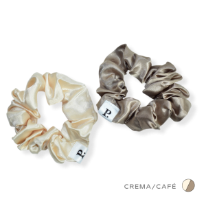 Scrunchies crema-café